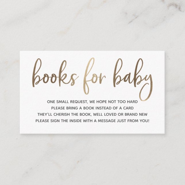 Books for Baby insert card (Front)