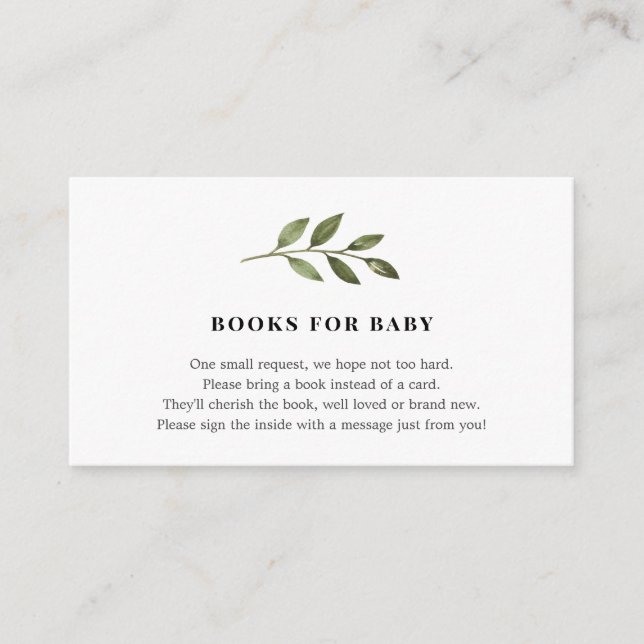 Books for Baby insert card (Front)
