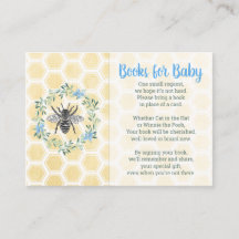Books for baby library card boy blue baby shower