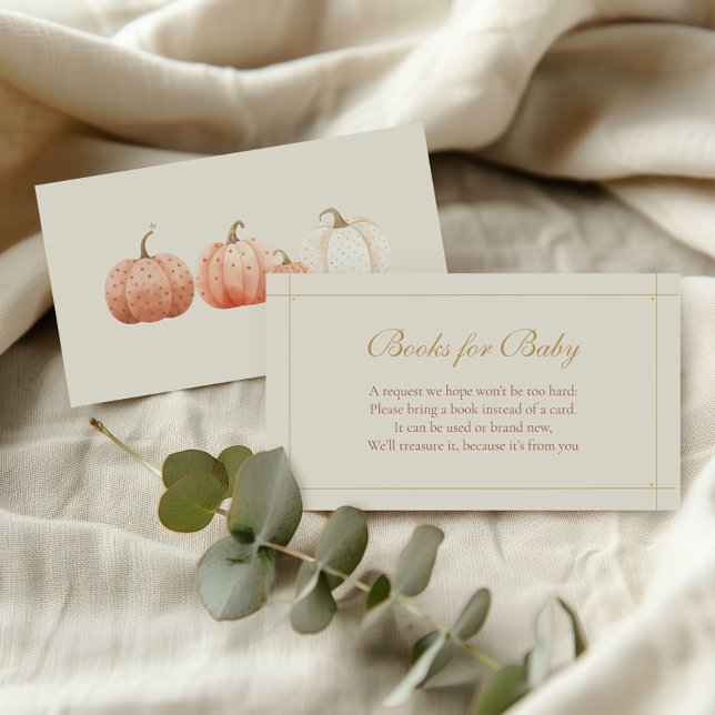 Books for Baby Little Pumpkin Autumn Enclosure Card (Creator Uploaded)
