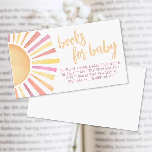 Books For Baby Little Ray Of Sunshine Baby Shower Enclosure Card (Books For Baby Little Ray Of Sunshine Baby Shower Enclosure Card)