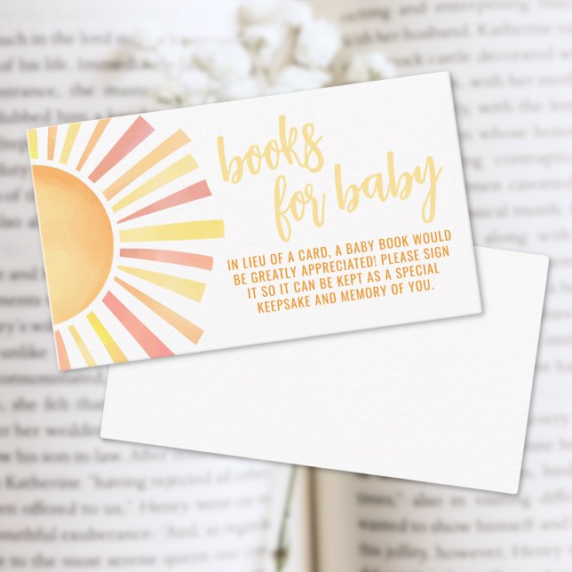 Books For Baby Little Ray Of Sunshine Baby Shower Enclosure Card (Books For Baby Little Ray Of Sunshine Baby Shower Enclosure Card )