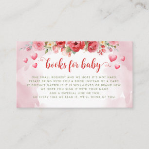 Books for baby Little Sweetheart Cute Baby Shower Enclosure Card