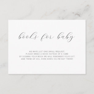 Books for Baby Modern Boho Baby Shower Enclosure C Card
