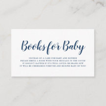 Books for Baby Navy Blue Polka Dot Baby Shower