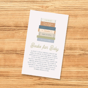 Books For Baby New Chapter Storybook Baby Shower Enclosure Card