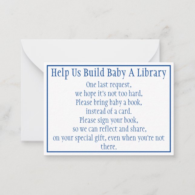 Books For Baby  Note Card (Front)