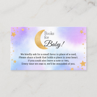 Books for Baby Over the Moon Gender Neutral Enclosure Card