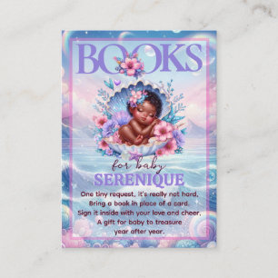 Books for Baby Pastel Seashell Baby Shower Enclosure Card