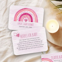 Books for Baby Pink Rainbow Baby Shower