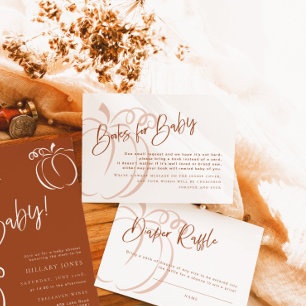 Books for Baby Pumpkin Boho Terracotta Baby Shower