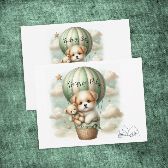 Books For Baby Puppy Adventure Hot Air Balloon Enclosure Card (Creator Uploaded)