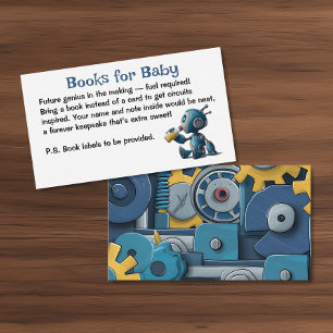 Books for Baby Robot Gears Enclosure Card