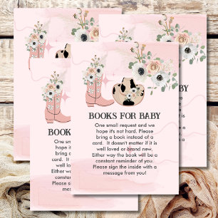 Books For Baby Saddle Up Western Cowgirl Theme Enclosure Card