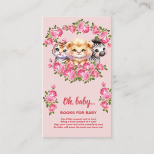 Books For Baby Shower Enclosure Card