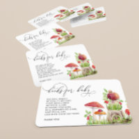 Books For Baby Shower Insects Woodland Mushroom