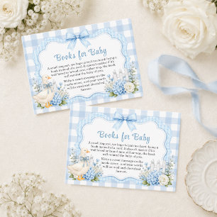 Books for Baby Silly Goose Boy Baby Shower Enclosure Card