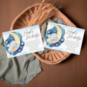 Books for baby sleeping elephant moon stars boy enclosure card
