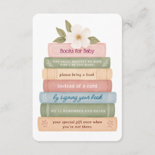 Books for Baby Storybook Baby Shower Book Request Enclosure Card