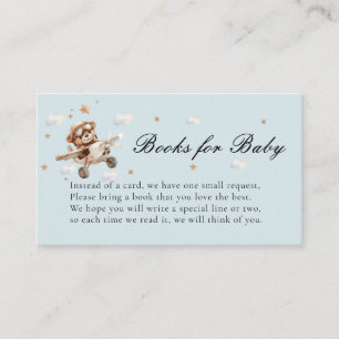 Books for Baby! Teddy Bear & Aeroplane Enclosure Card