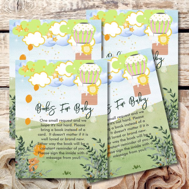 Books For Baby The Adventure Begin Hot Air Balloon Enclosure Card (Creator Uploaded)