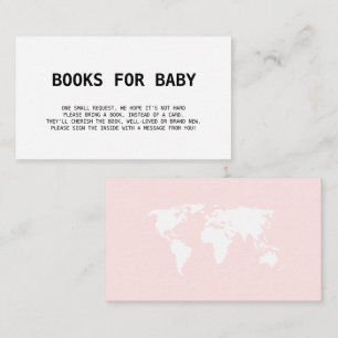 Books for Baby Travel Boarding Pass Pink Girl Enclosure Card