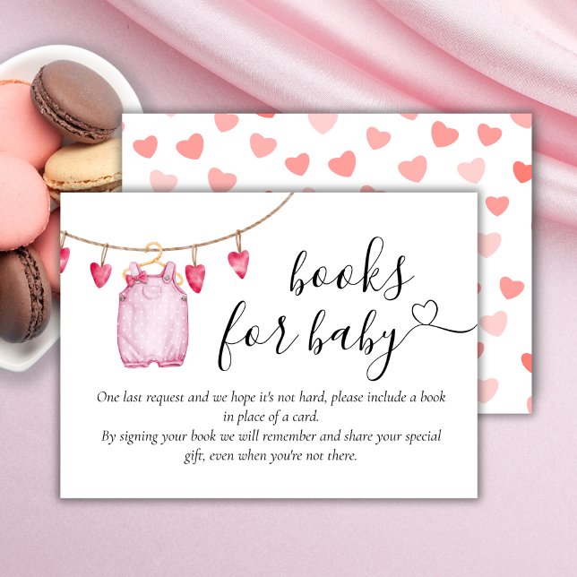 Books for Baby | Valentine's Day Baby Shower  Enclosure Card (Creator Uploaded)