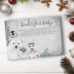 Books for Baby Winter Arctic Animals Christmas  Enclosure Card<br><div class="desc">This design may be personalised in the area provided by changing the photo and/or text. Or it can be customised by choosing the click to customise further option and delete or change the colour of the background, add text, change the text colour or style, or delete the text for an...</div>
