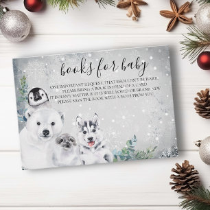 Books for Baby Winter Arctic Animals Christmas  Enclosure Card