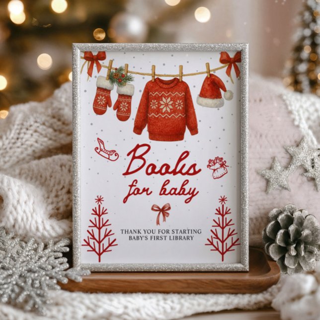 Books for Baby Winter Santa Sign (Creator Uploaded)