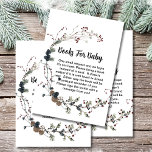 Books for baby winterberry rustic boho enclosure card<br><div class="desc">A fun baby shower game, books for baby. Easily edit the words, fonts, colour to make it uniquely yours. Bundle up with matching and coordinating stationery and party goods. Invitations, thank you cards, favour tags, welcome sign, baby shower games, backdrop banner and more. Visit Winterberry Rustic Boho collection for everything...</div>
