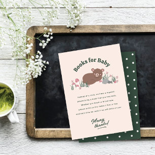 Books for Baby Woodland Bear Cub Small Enclosure Card