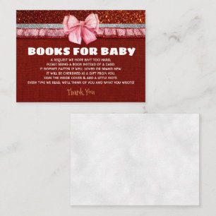 Books For Santa Baby Shower Request Enclosure Card