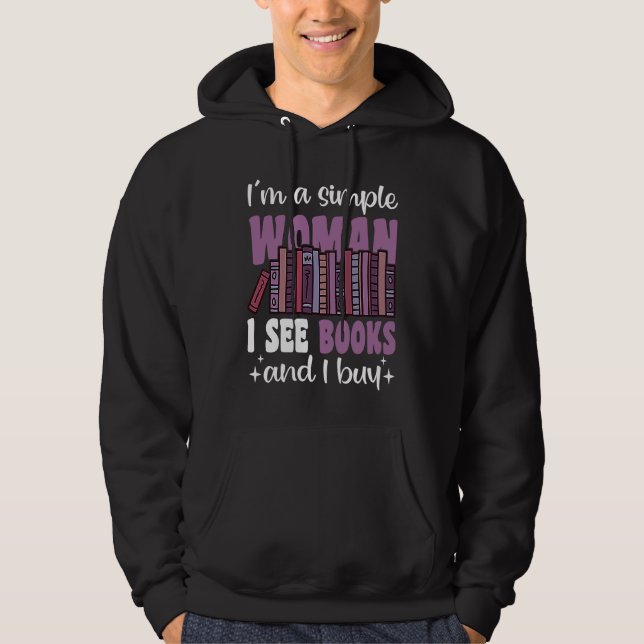 Books Friend Funny Saying Read Book Hoodie (Front)