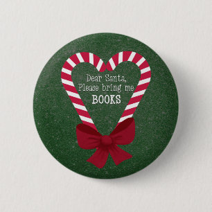 Books From Santa 6 Cm Round Badge