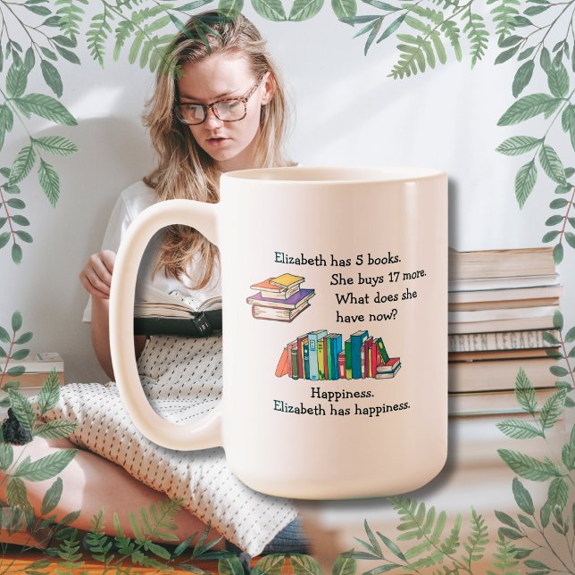 Books = Happiness, Love to Read Coffee Mug (Creator Uploaded)