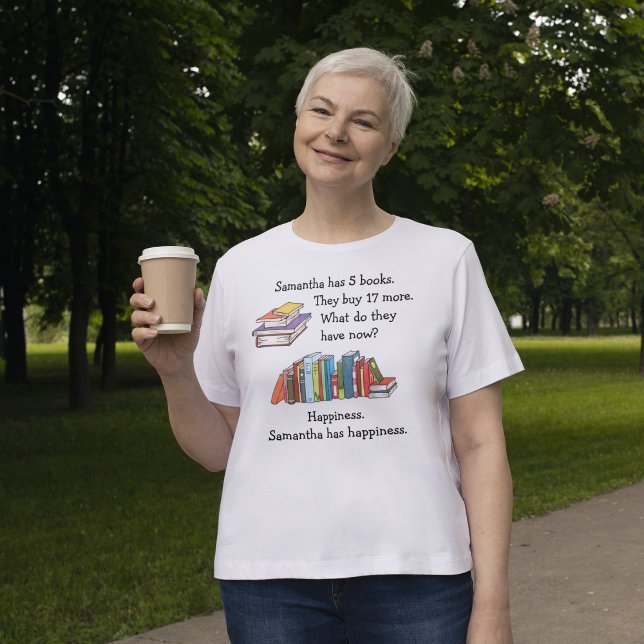 Books = Happiness, Love to Read T-Shirt (Creator Uploaded)