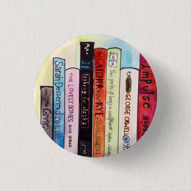 Books I Like/Love 3 Cm Round Badge (Front)