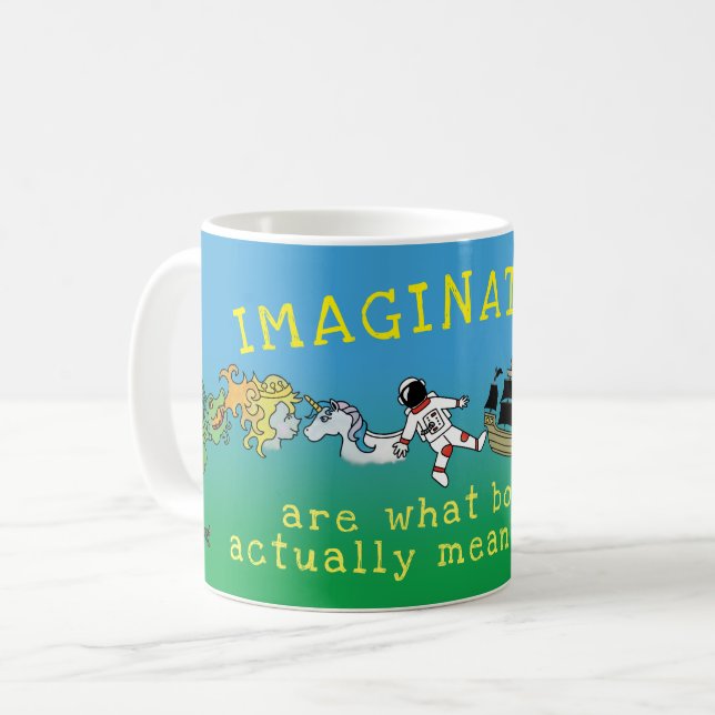 Books Ignite Imaginations Anti Book Burning Coffee Mug (Front Left)