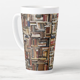 BOOKS IN LIBRARY LATTE MUG