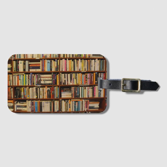 Books in the library  luggage tag (Front Horizontal)