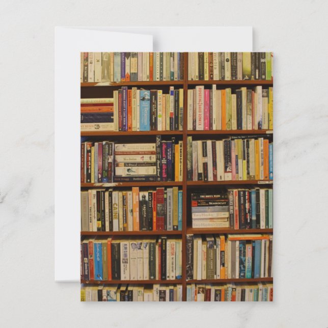 Books in the library  RSVP card (Front)