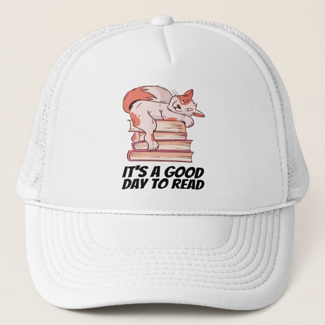 Books - It's A Good Day To Read Trucker Hat (Front)