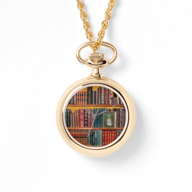 books library bookshelf bookshop watch (Front)