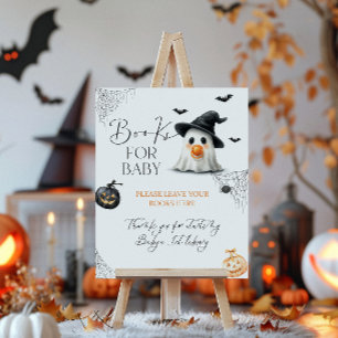 Books Little Boo Baby Shower Halloween  Poster