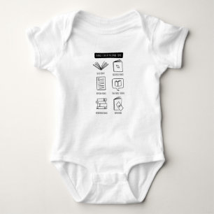 Books lover baby bodysuit
