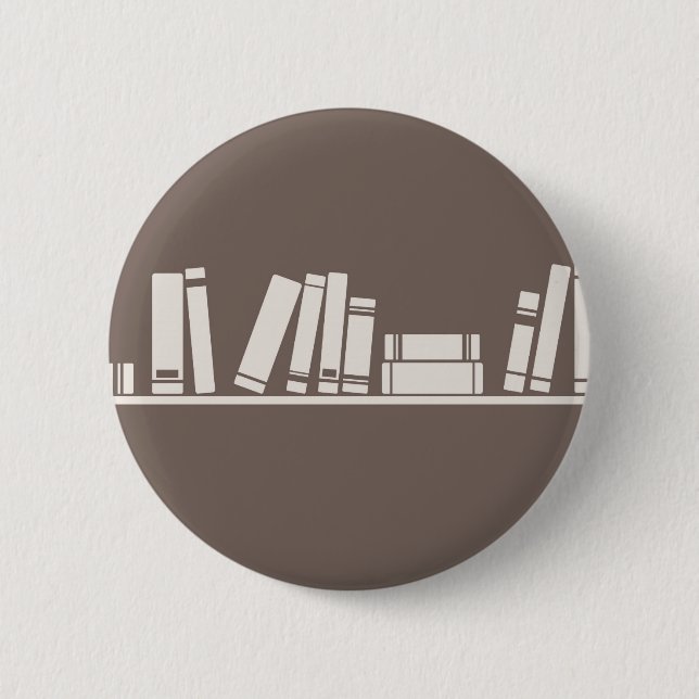 Books lovers! 6 cm round badge (Front)