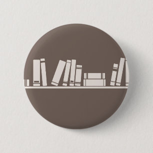 Books lovers! 6 cm round badge