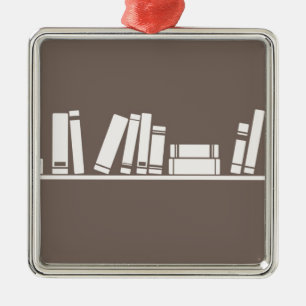 Books lovers! metal ornament