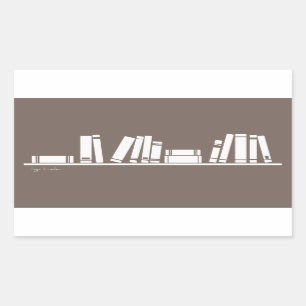 Books lovers! rectangular sticker